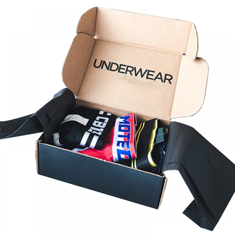 Men's underwear boxers packing box cardboard packaging boxes for mens boxers