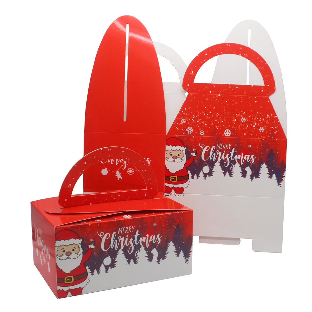 Изготовленная на заказ печать дешевая коробка для упаковки рождественских конфет из бумаги из доски из слоновой кости