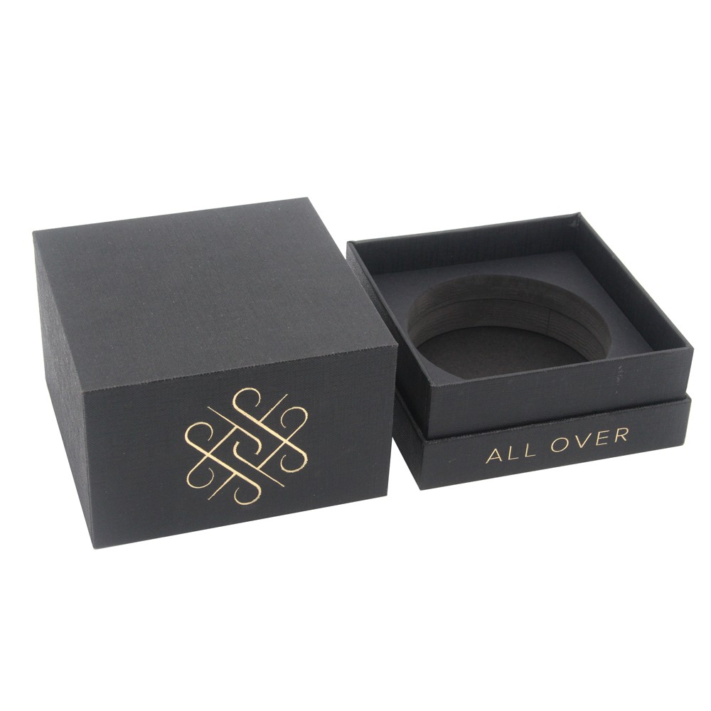 Подарочная коробка для упаковки черных свечей с жесткой установкой