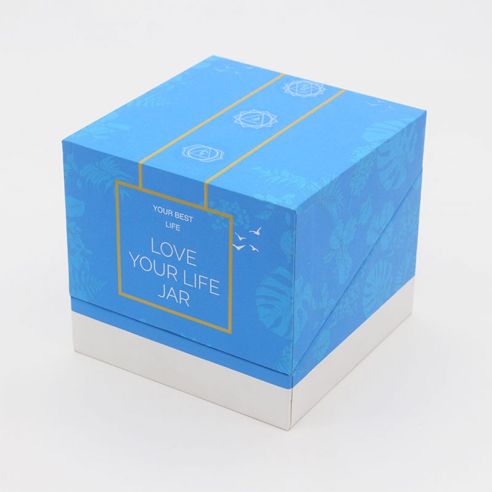 Flip paper box for jar packaging