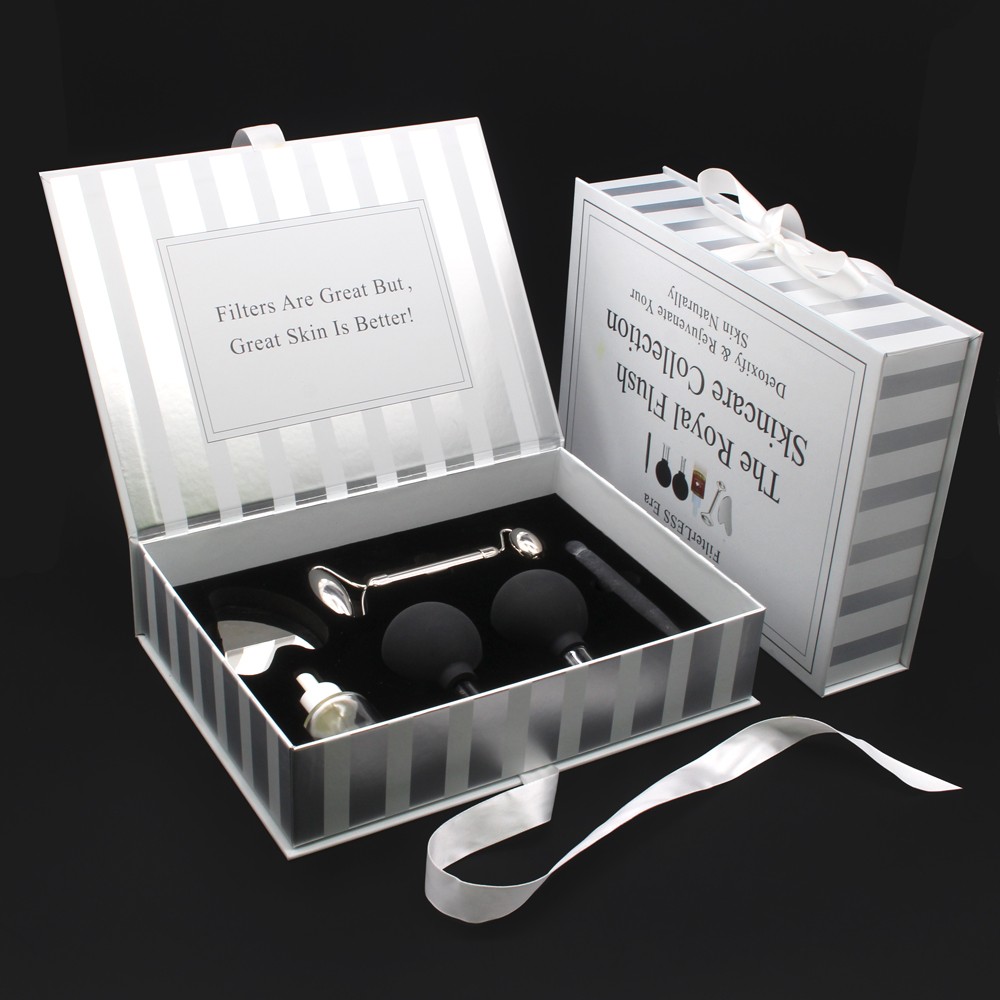 Skin care kit jade roller guasha set packaging box