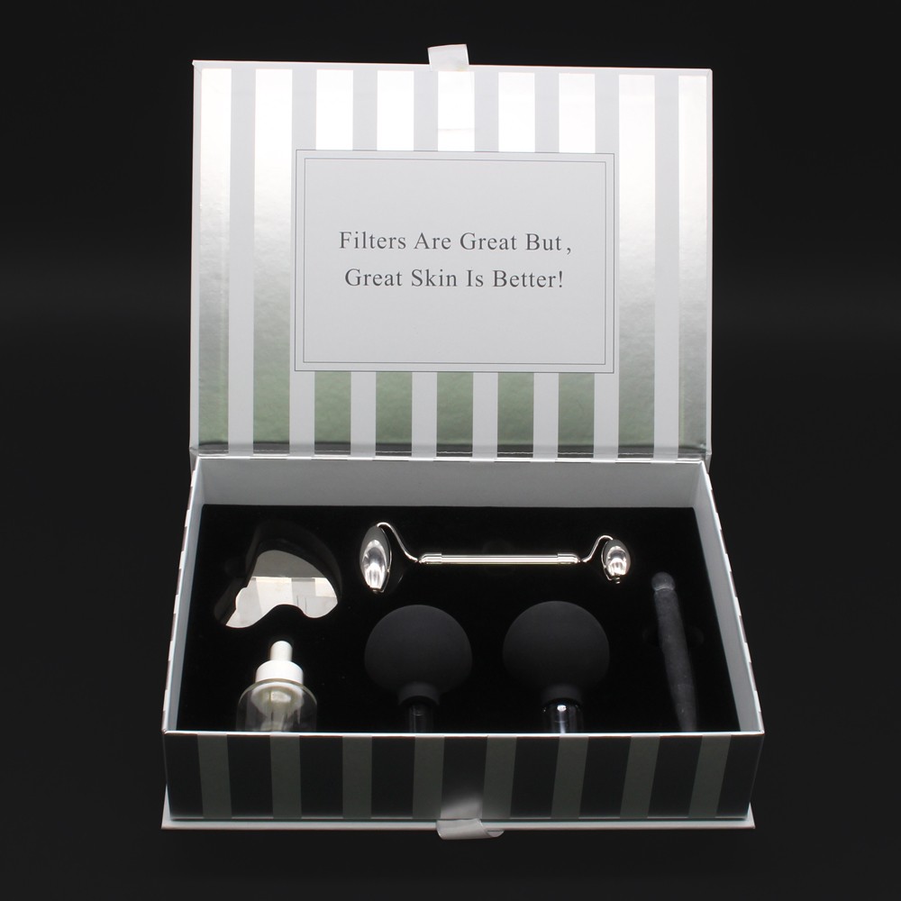 Skin care kit jade roller guasha set packaging box