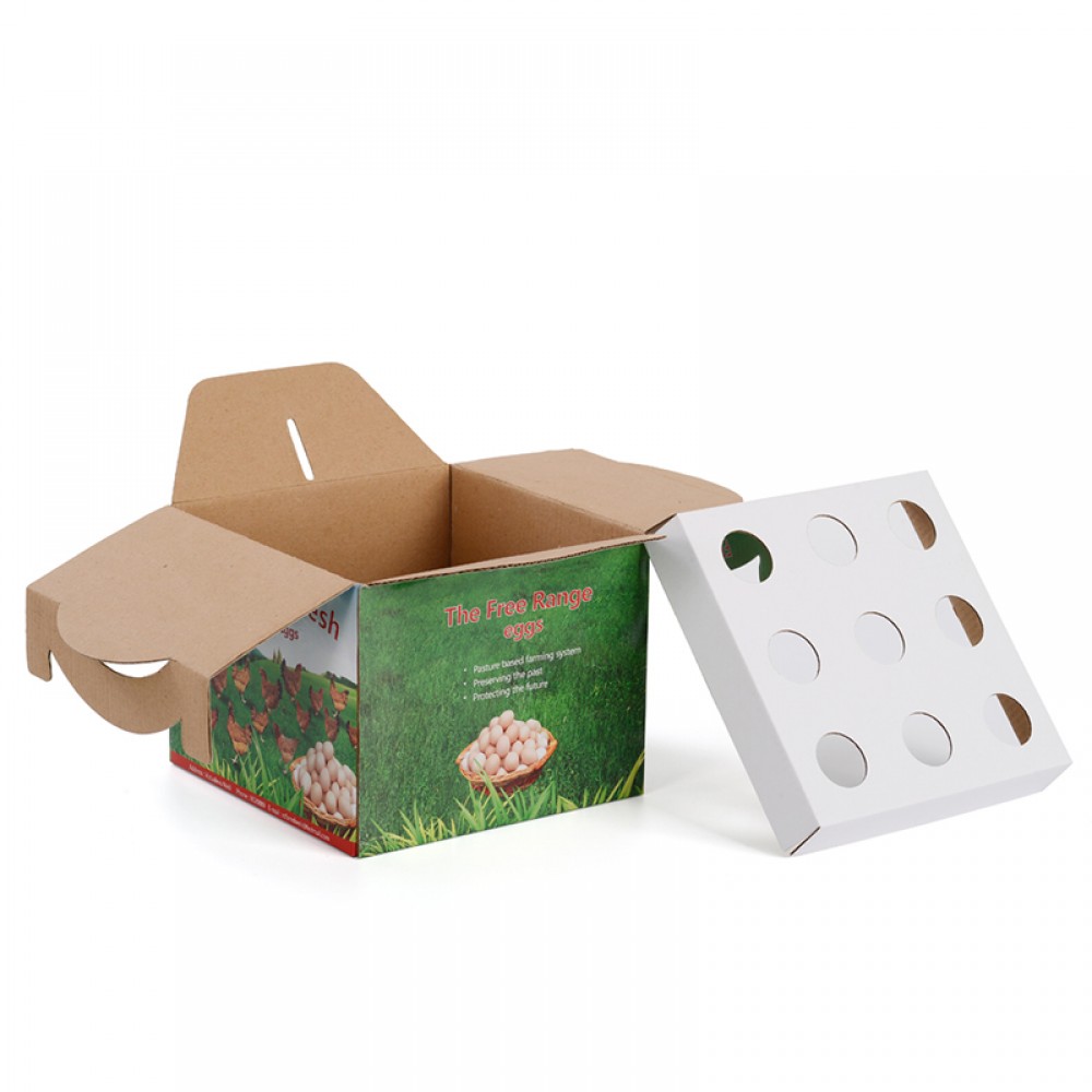 Коробки для переноски яиц из гофрированной бумаги