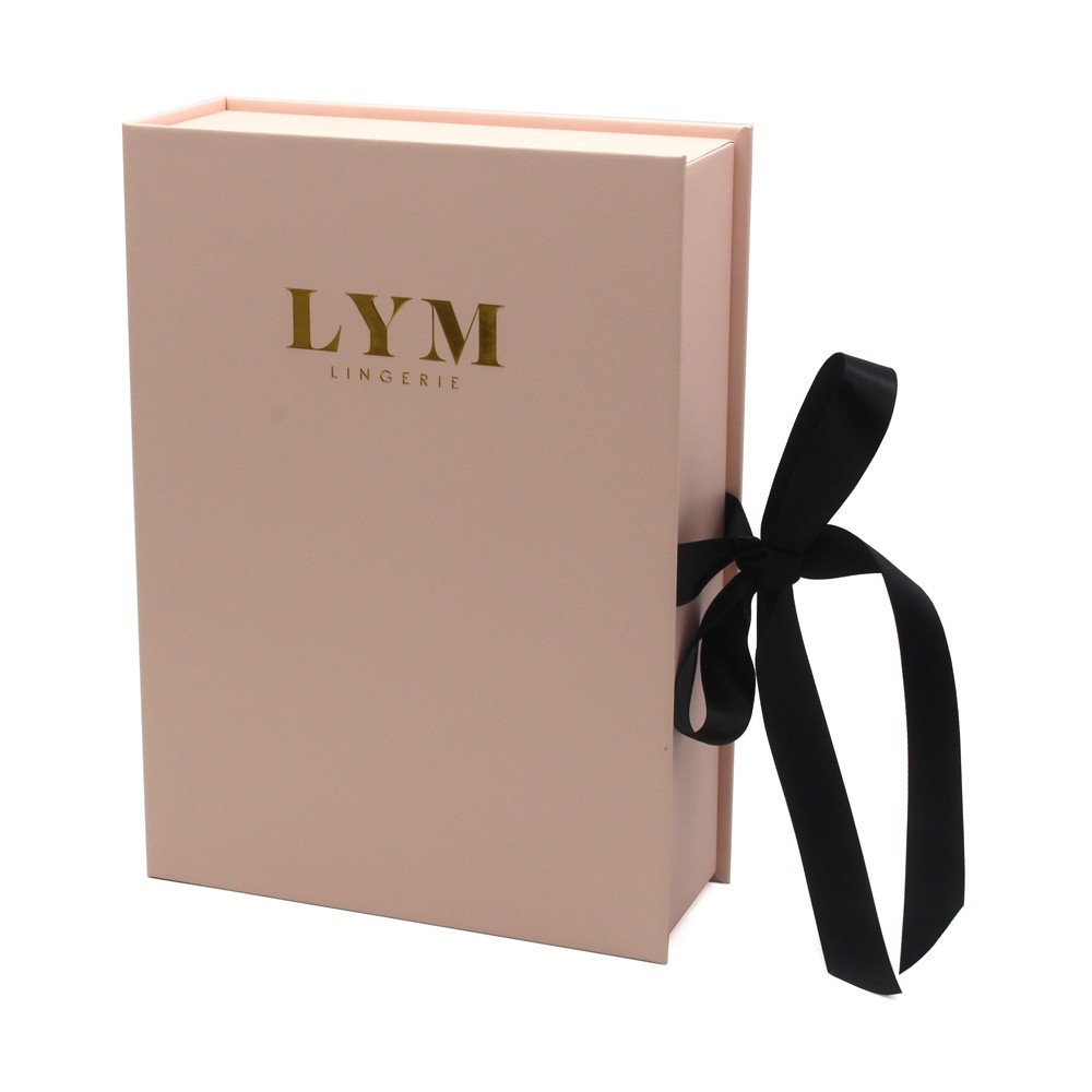 Pink Decoration Magnetic Book Shape Gift Box