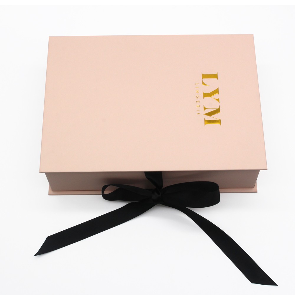 Pink Decoration Magnetic Book Shape Gift Box
