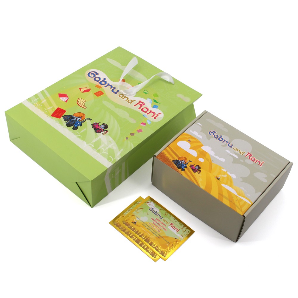 Kids toys paper packaging box and bag