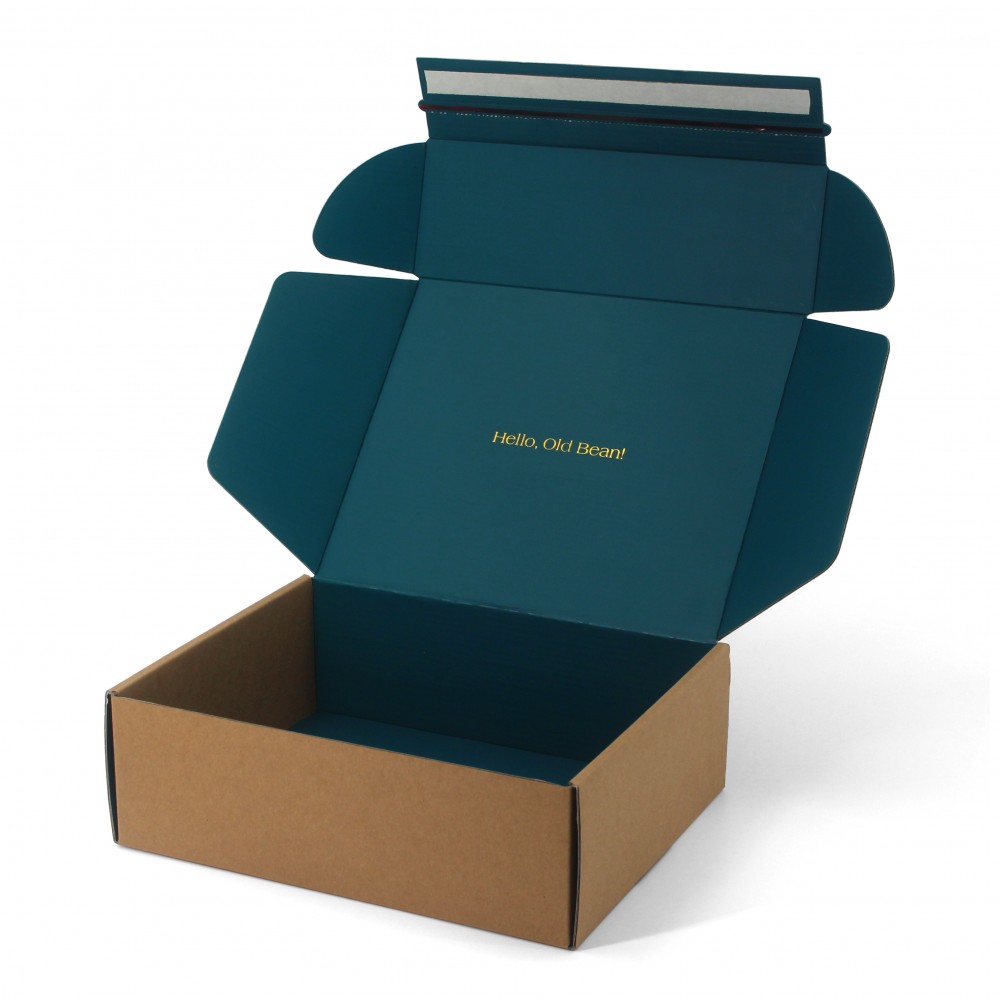 Easy Tear Strip Shipping Paper Box Adhesive Packaging Boxes Custom Logo