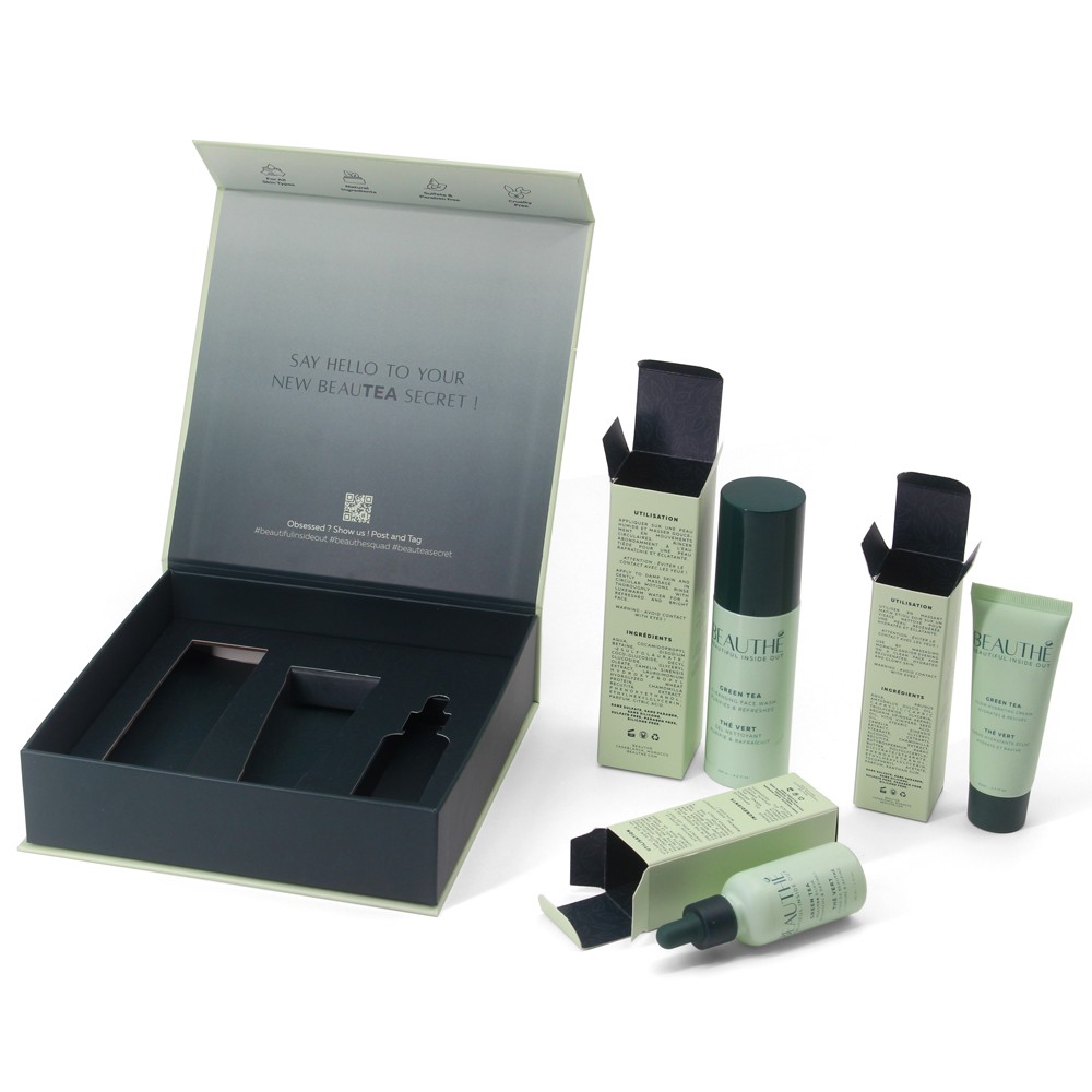 Skin care set products packaging box