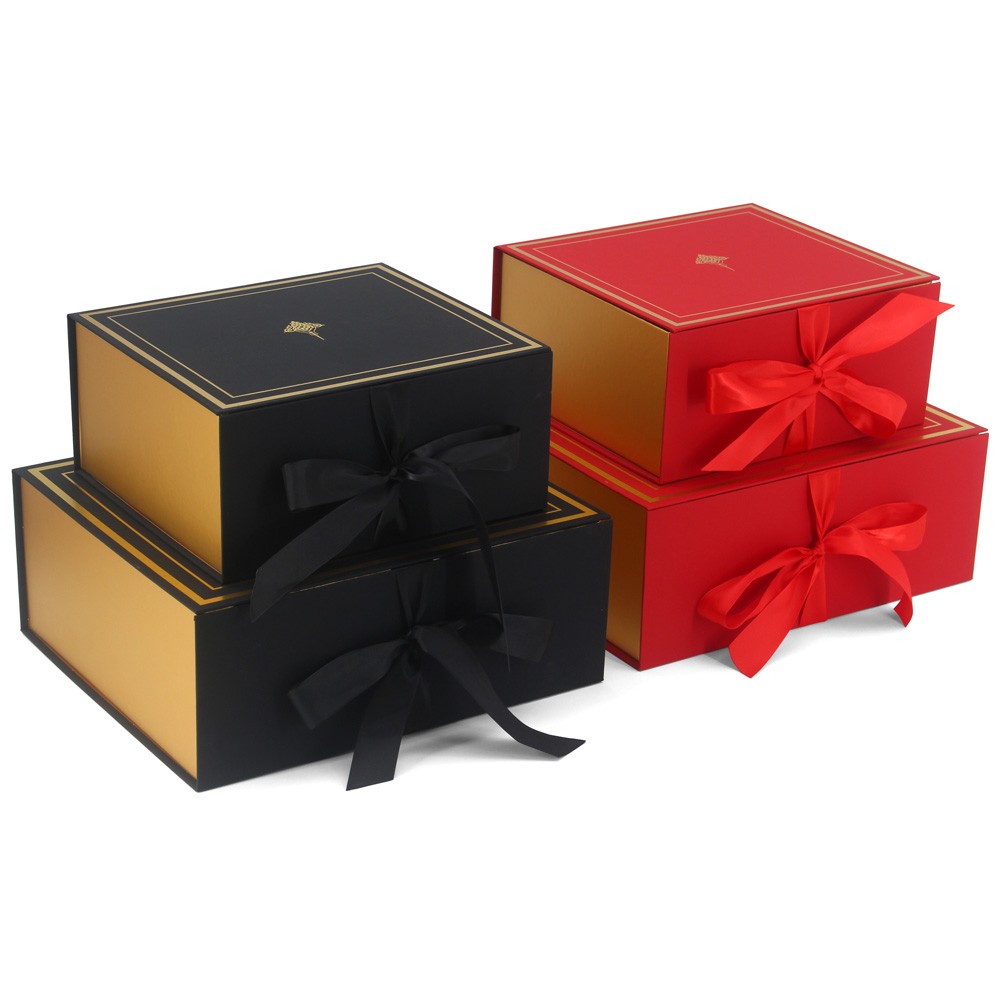 Red Magnetic Box with Ribbon