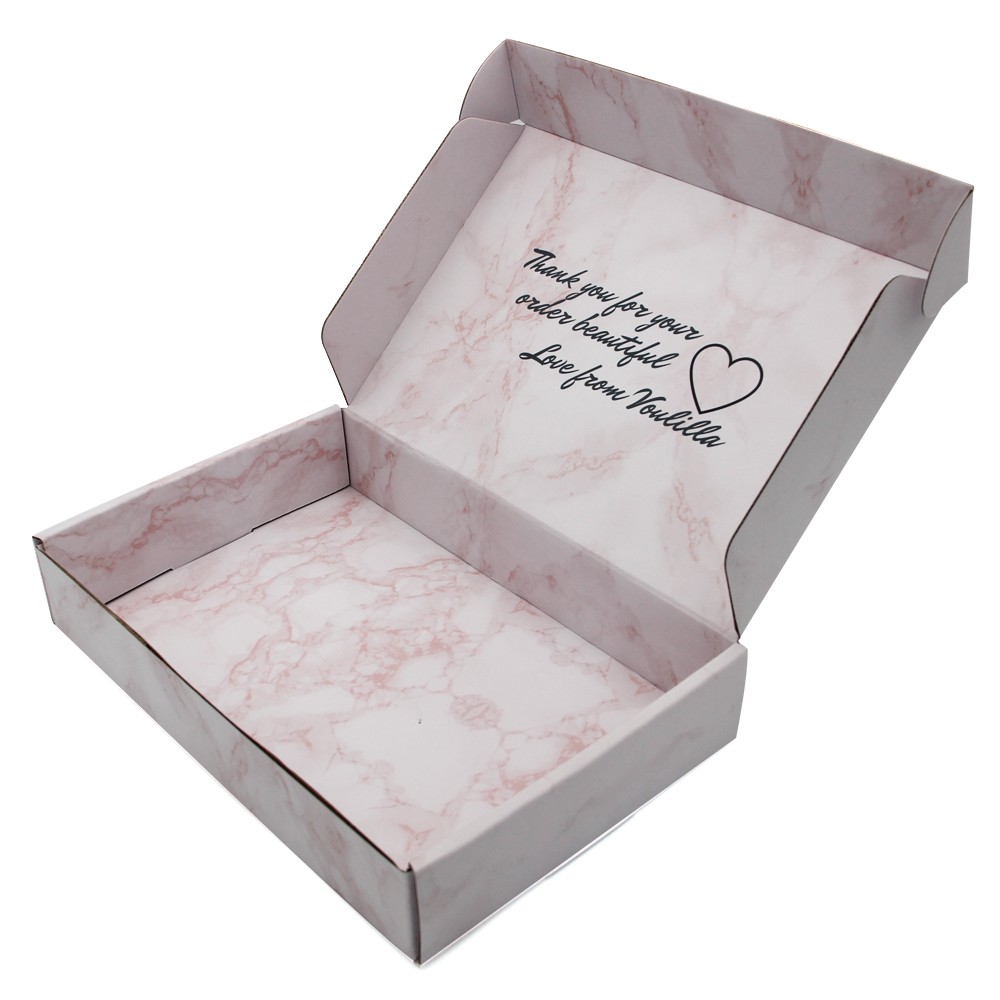 Marble paper shipping box