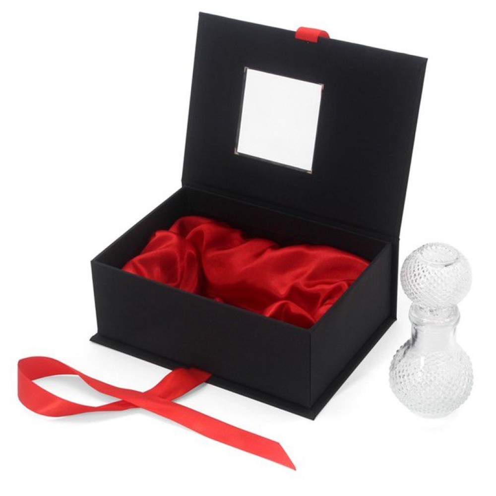 Perfume packaging box with pvc window