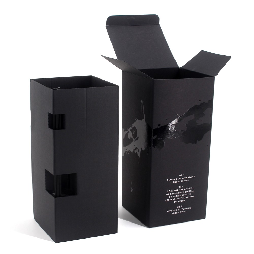 Cardboard reed diffuser packaging box