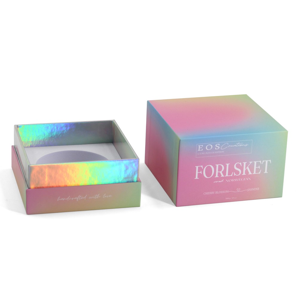 Two pieces holographic candle box