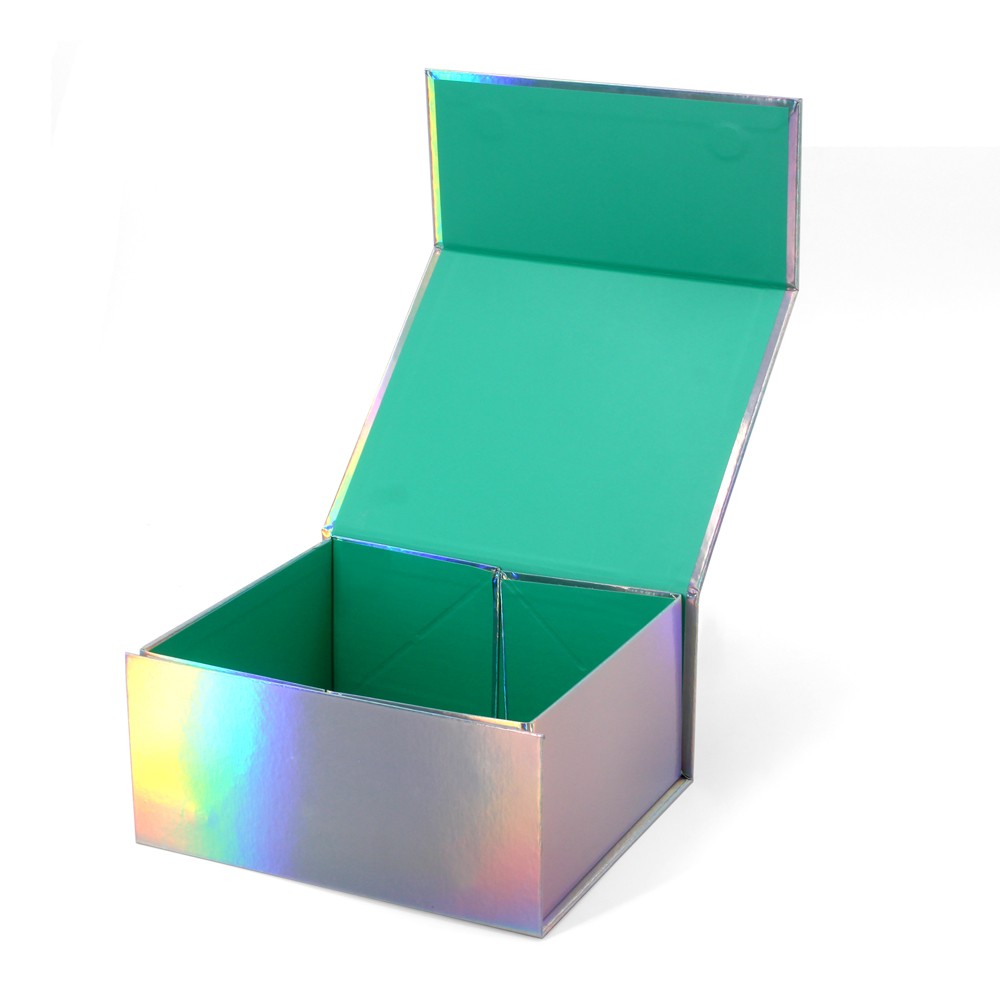 Holographic folding gift box