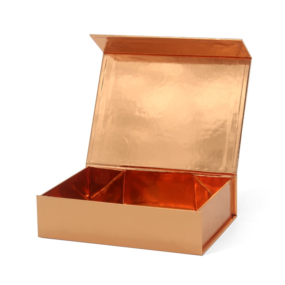 Складная бумажная коробка из розового золота