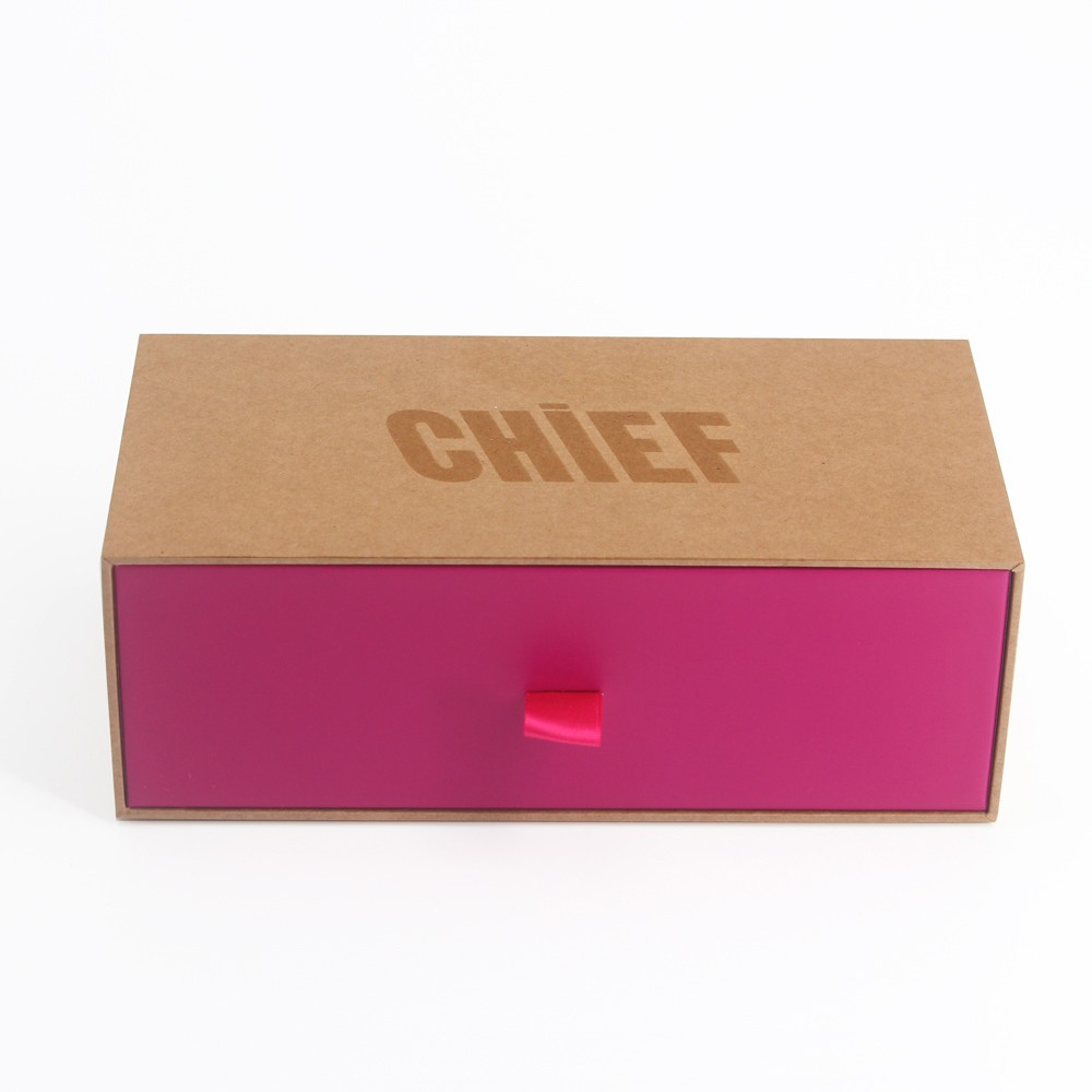 Kraft sliding drawer gift box