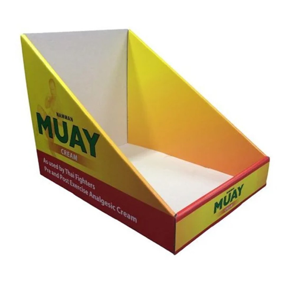 Cardboard pdq display box for retail store