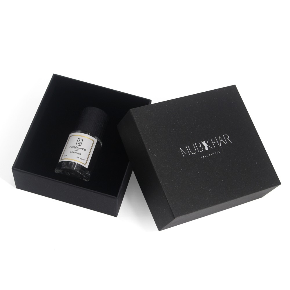 Black gift box with square lid