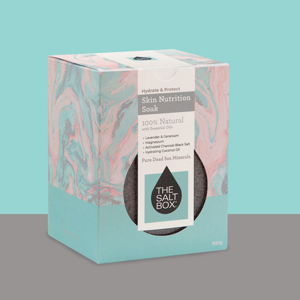 Bath sea salt packaging box