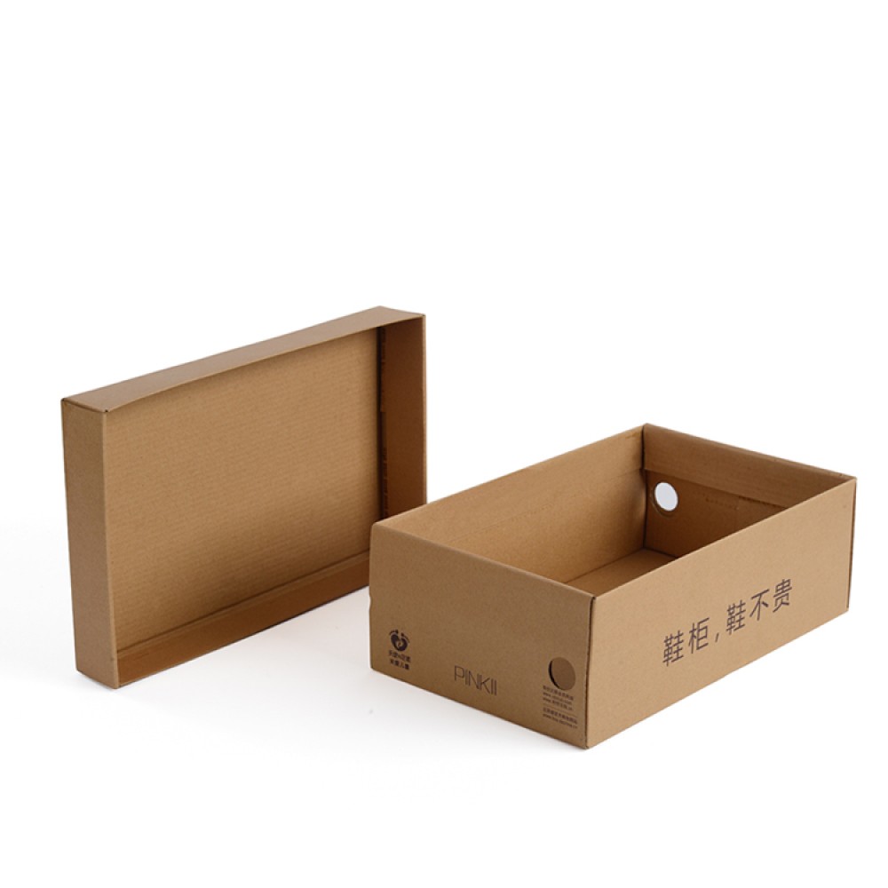 Custom kraft paper shoe boxes
