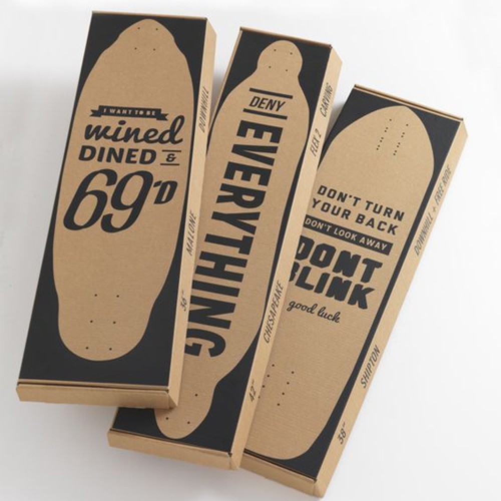 Custom skateboard shipping box