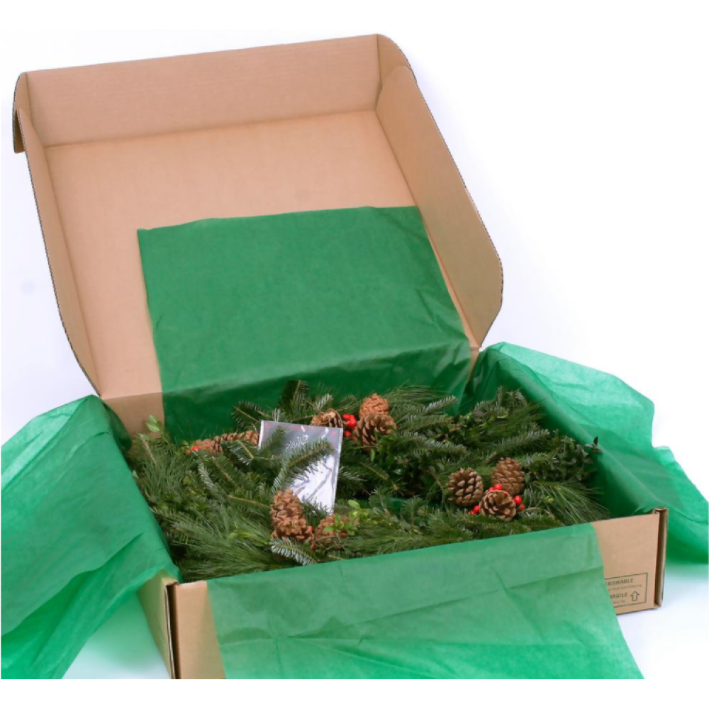 Custom wreath shipping box