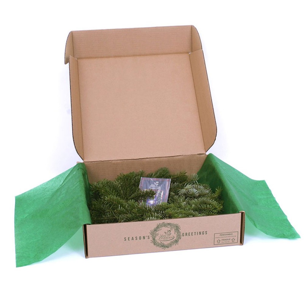 Custom wreath shipping box