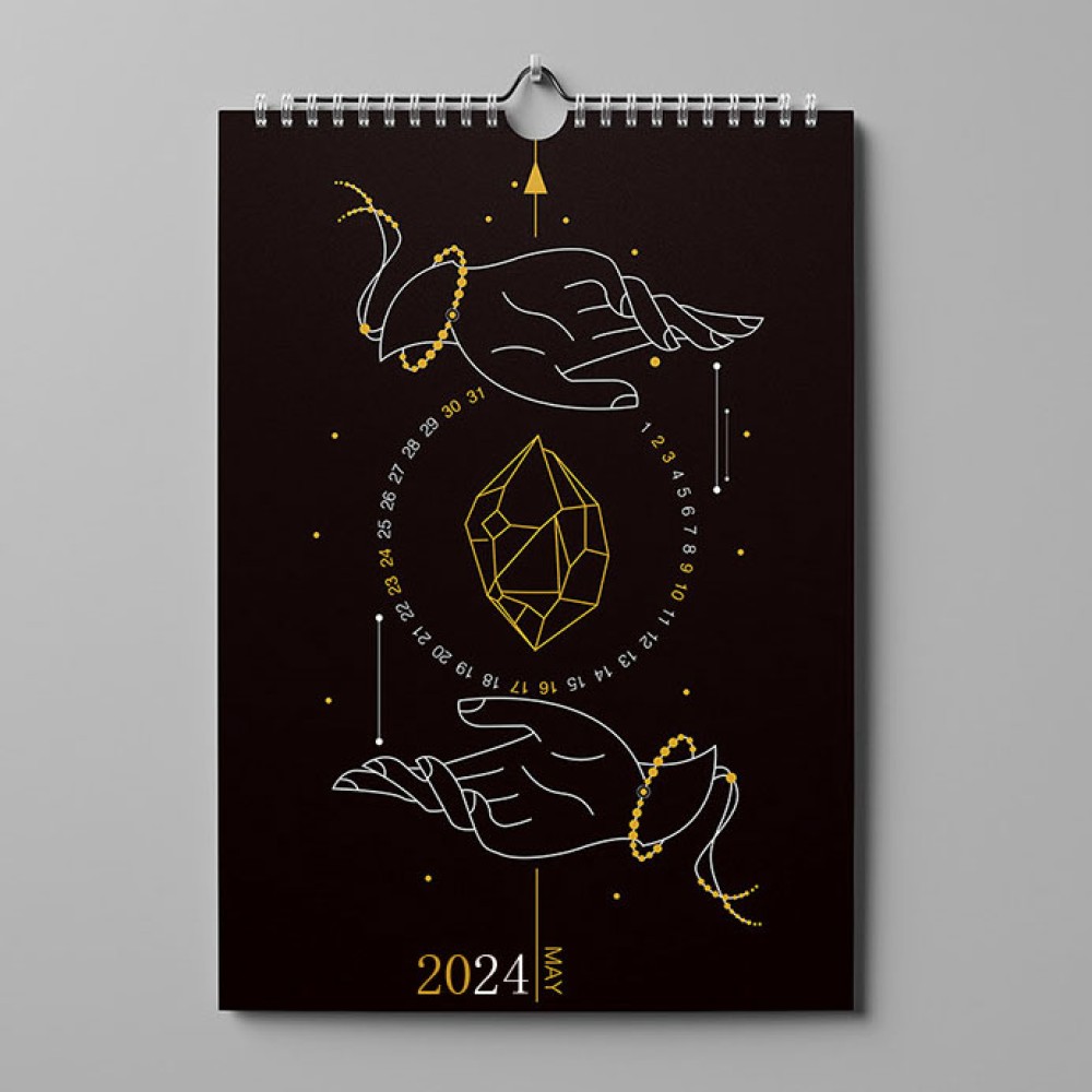Настенный календарь с печатью на заказ 2024 - 2025 гг.