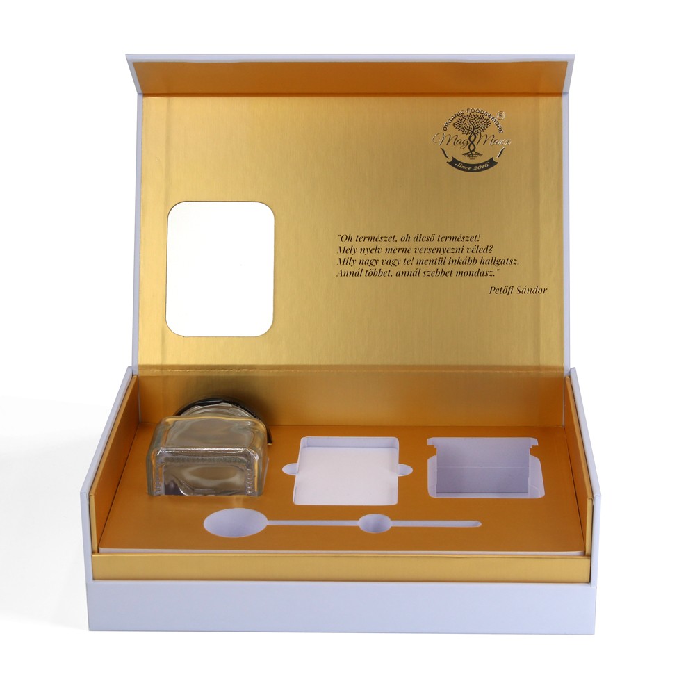Подарочная коробка для медовой стеклянной упаковки с окном