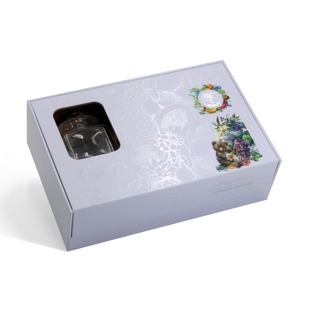 Honey Glass Packaging Gift Box with window