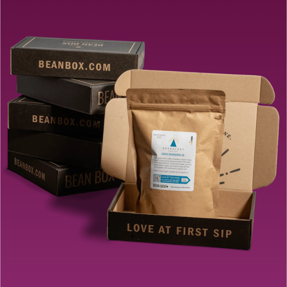 Coffee beans shipping box