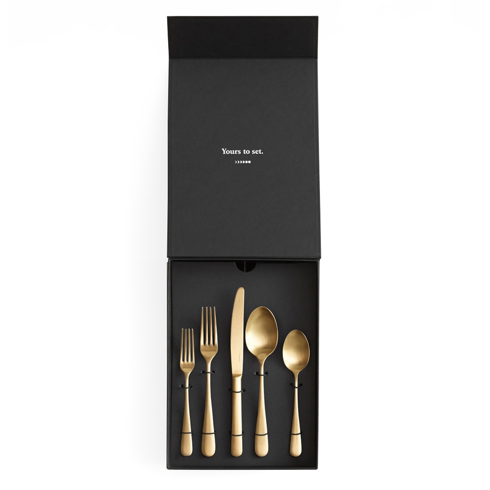 Luxury empty box for cutlery set