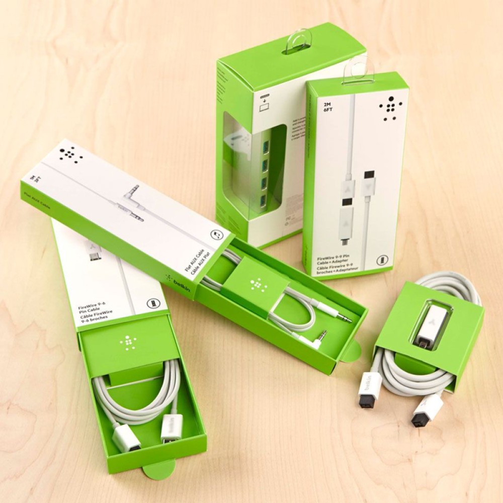 Usb cable packaging box