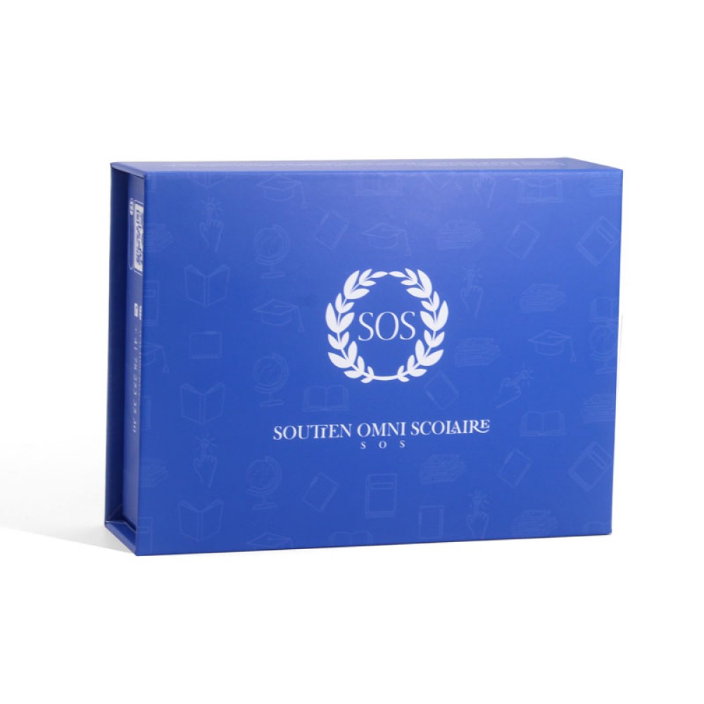 Магнитные подарочные коробки темно-синего цвета
