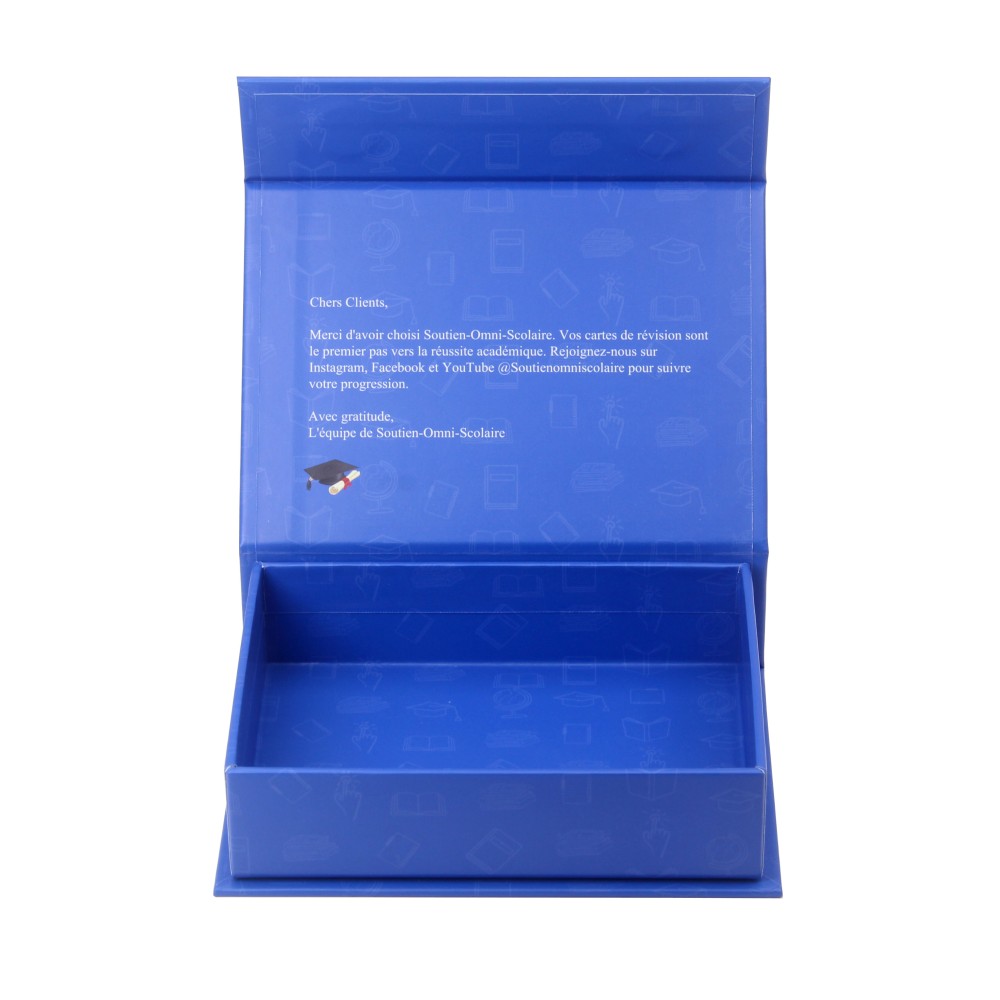 Magnetic navy blue gift boxes