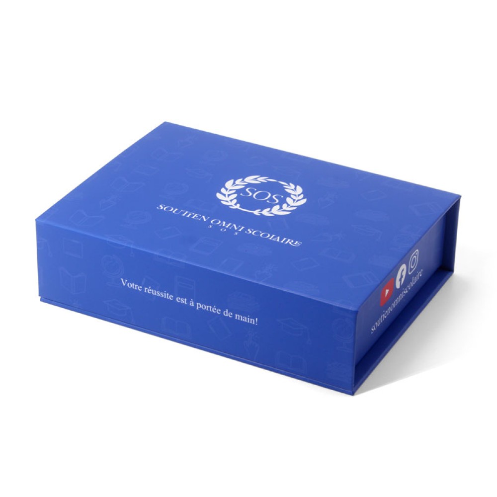 Магнитные подарочные коробки темно-синего цвета