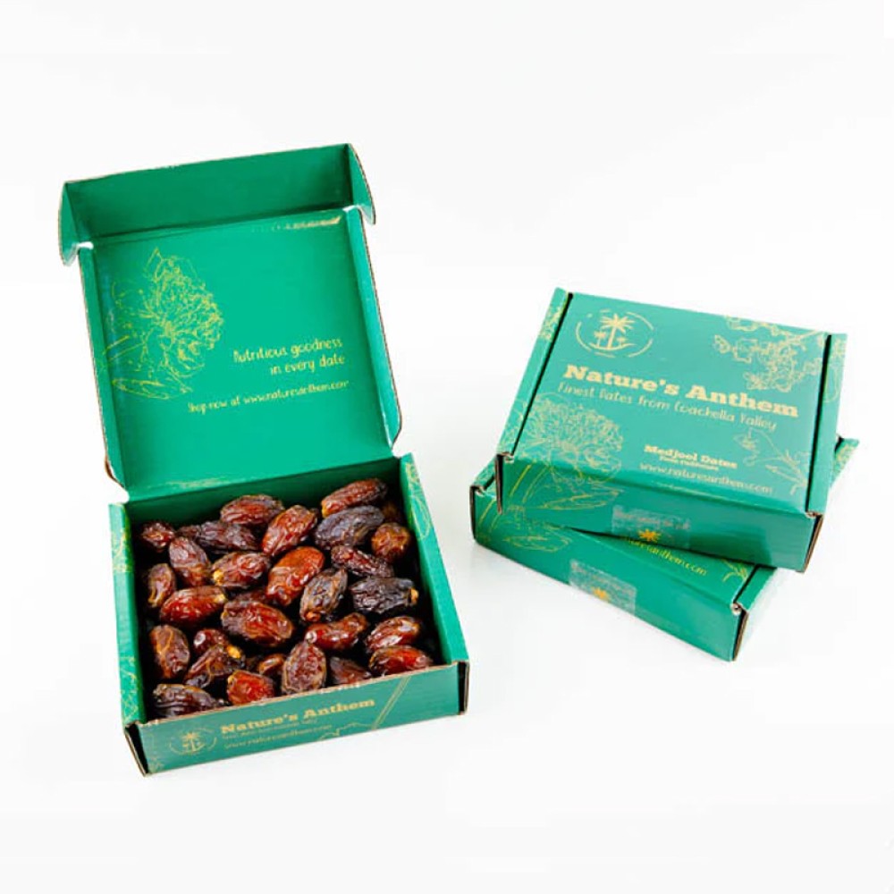 Paper packaging boxes for dates