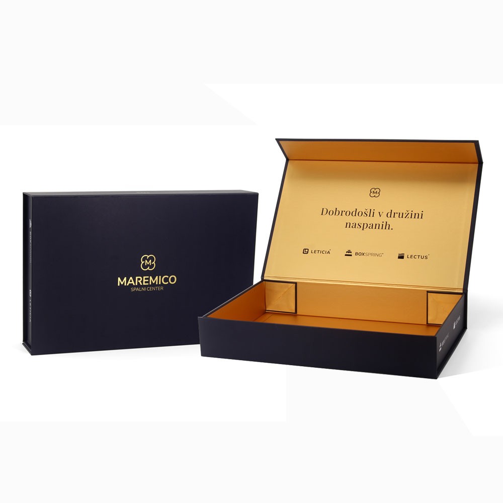 Custom boxes with logo packaging gold foil
