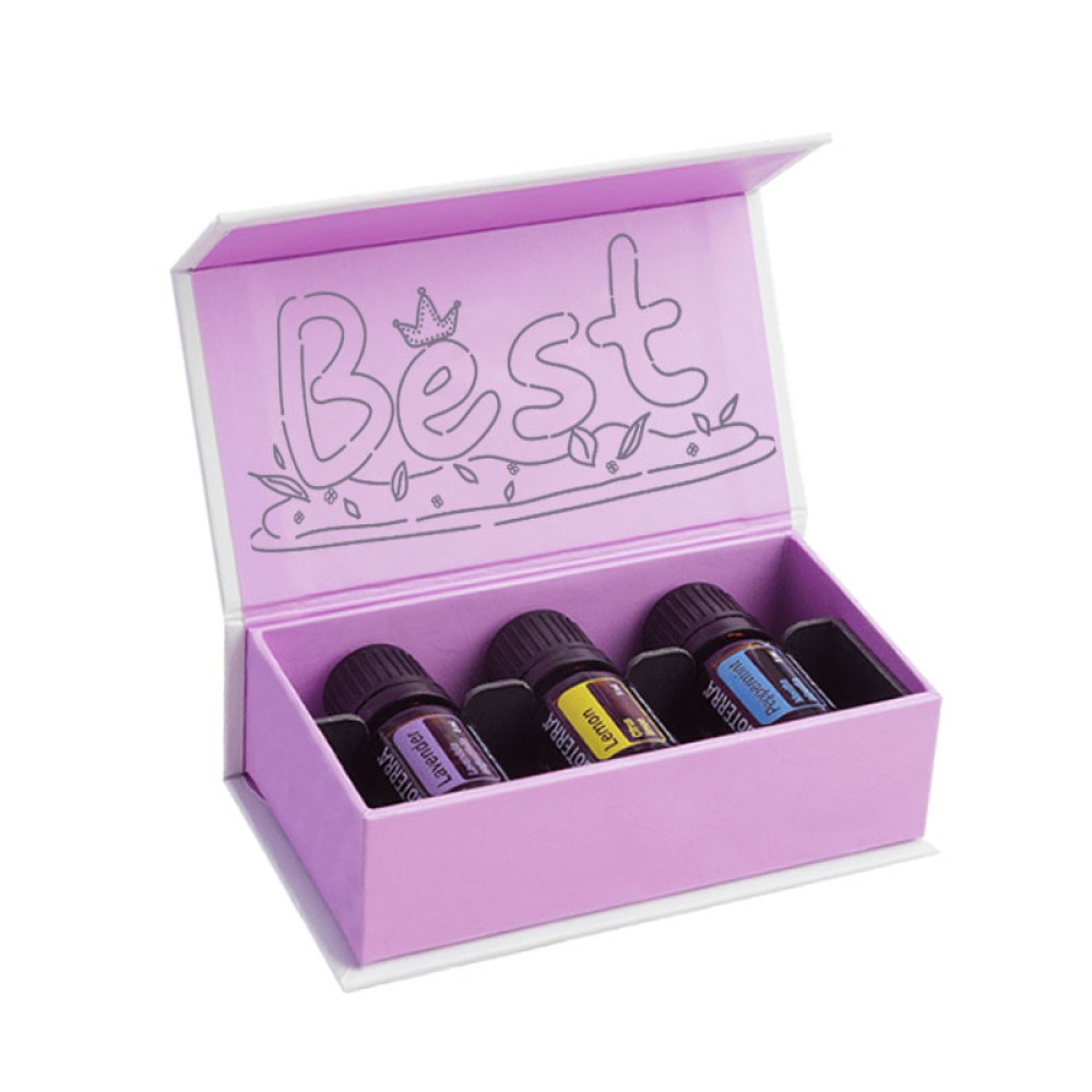 Box packaging for essential oils