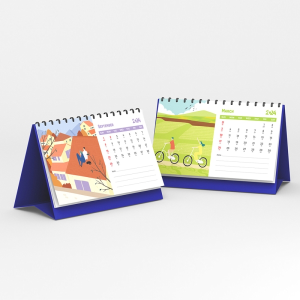 Custom printing desk calendar