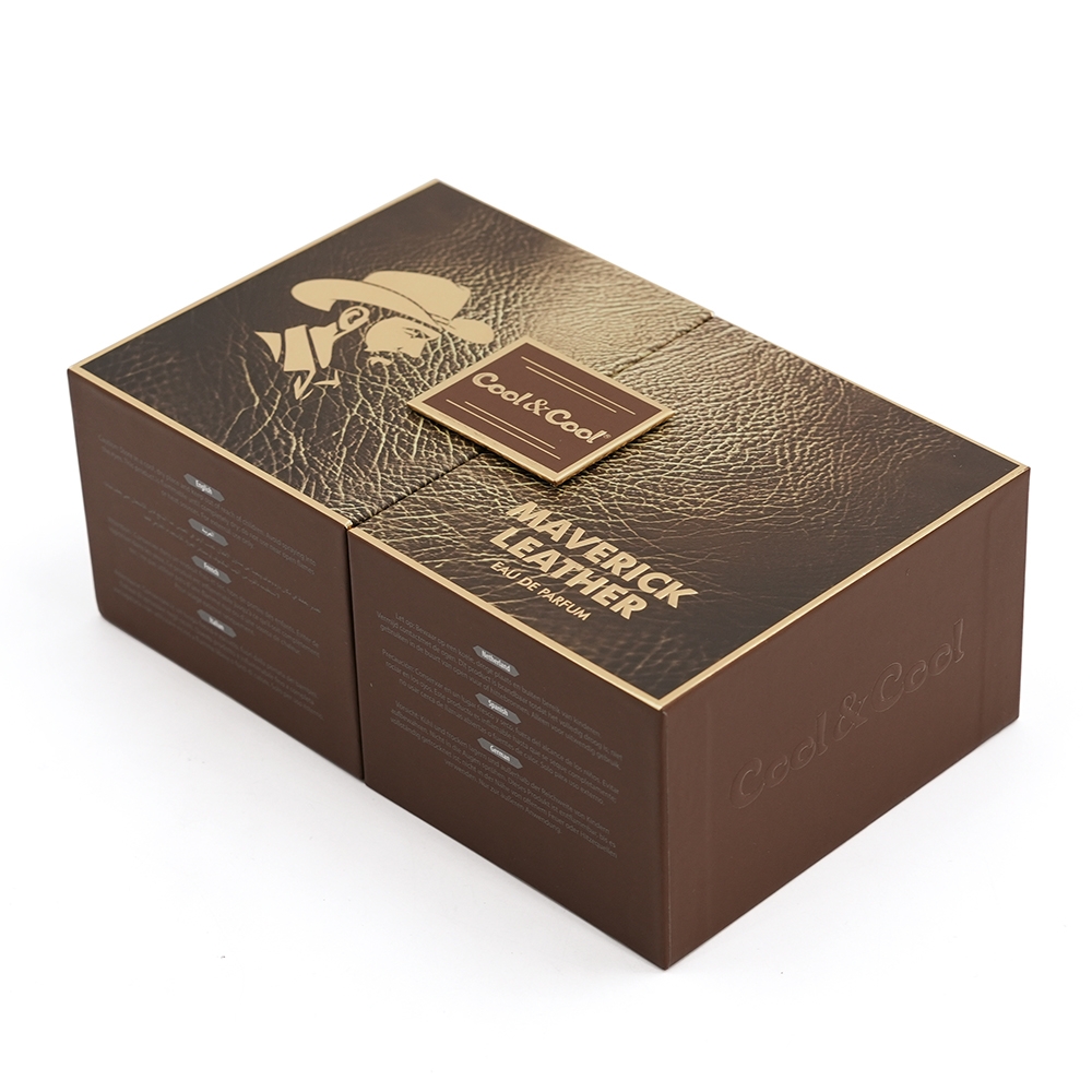 Coffret de présentation de parfum rigide haut de gamme avec portes à ouverture latérale