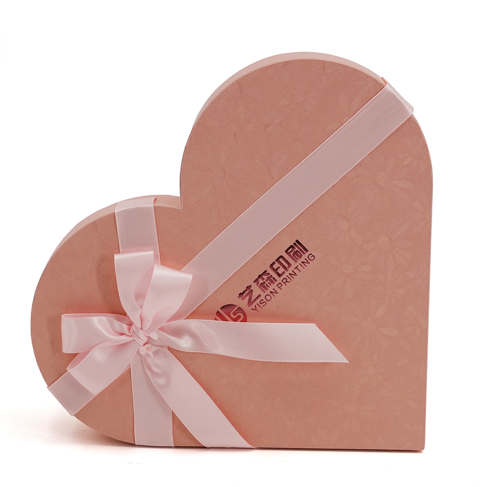 Boîtes coeur avec logo personnalisé