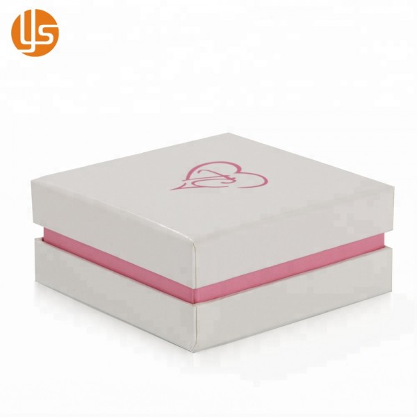 Boîte de papier de cadeau d'oreille de bracelet de boîte en carton de logo fait sur commande de luxe petite pour des bijoux