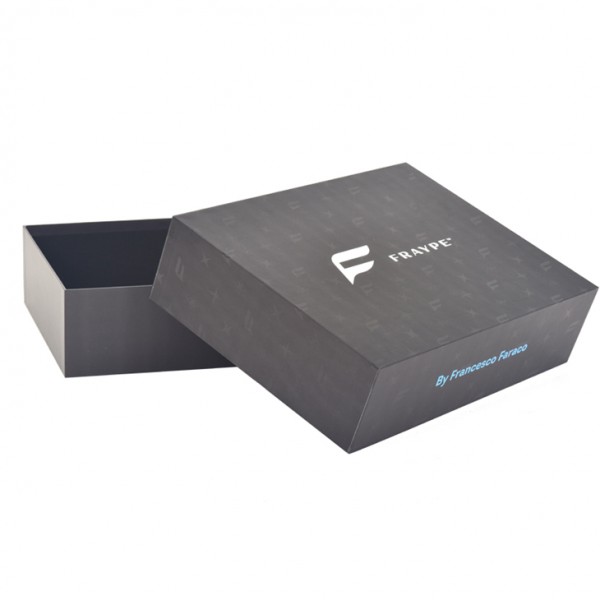 Изготовленные на заказ роскошные черные бумажные коробки для одежд/коробки упаковывая коробку рубашек одежды с логотипом