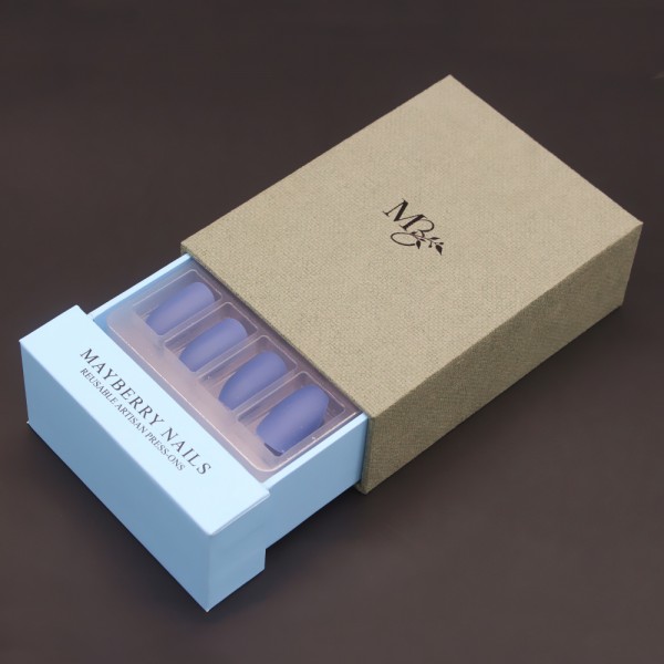 Rigid cardboard drawer paper box for press on nail packaging Guangzhou