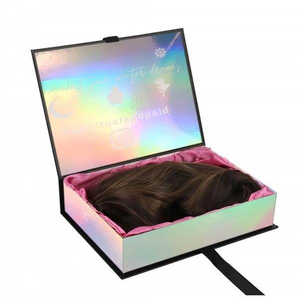 Пакет подарочной коробки парика наращивания волос с индивидуальным логотипом