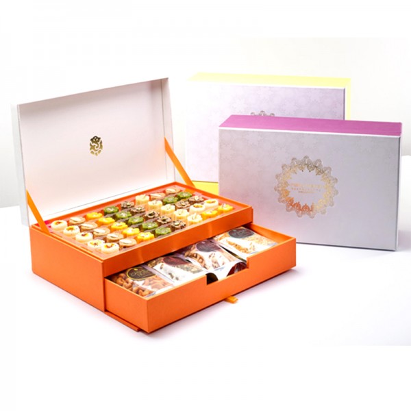 Cajas de regalo dulces de diwali con embalaje de chocolate y diwali de papel personalizado