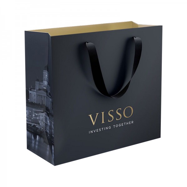 Logo personnalisé de sacs-cadeaux d'emballage de sac-cadeau de boutique de luxe personnalisé