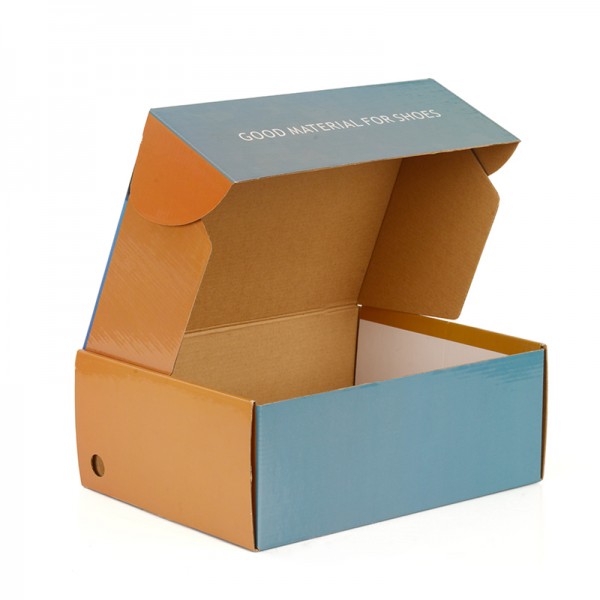 Sandales personnalisées emballant une boîte à chaussures d'emballage en carton