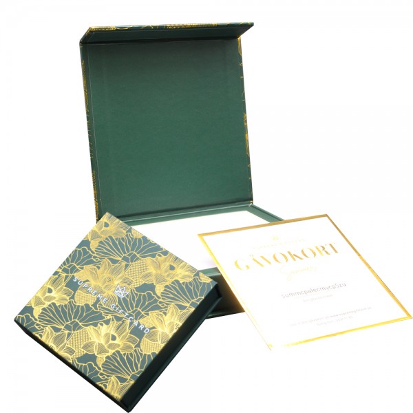 Gold stamping magnetic book VIP card packaging gift box